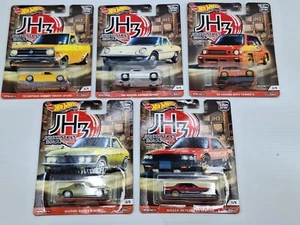Hot Wheels Japan Historics 3. 2019 Set of 5. BNIB RARE. Nissan, Mazda, Honda - Picture 1 of 7