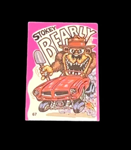 Donruss ODD RODS sticker/card #67 Donruss 1973 PINK First series STOKEY BEARLY - Picture 1 of 3