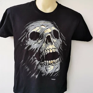 Big Skull Totenkopf 666 Plus Size T-Shirt XS-5XL Übergrösse Evil Tattoo - Picture 1 of 1