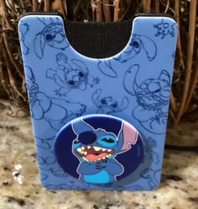 Stitch POPSOCKETS PopWallet Disney Park Authentic iPhone Case Pop Grip/Wallet - Zdjęcie 1 z 3