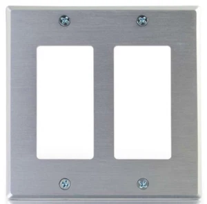 Kabel 2 Go C2G Doppelgang Decora Aluplatte GFCI Wippe Dimmer NEU 41336 - Bild 1 von 3