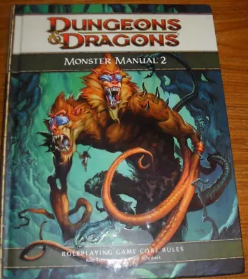 Monster Manual 2 - Dungeons & Dragons 4a edizione D&D AD&D ottime condizioni - Immagine 1 di 2