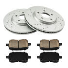 55093 Front Drilled Brake Rotors W/ Ceramic Pads For Chevy Hhr 2008-2010