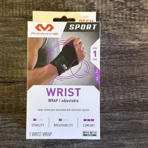 McDavid Sport Wrist Wrap Adustable Black Wraps Around Wrist - Picture 1 of 2