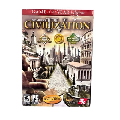 Sid Meier's Civilization IV PC CD-ROM game software 2006 Game of the Year - Image 1 of 4