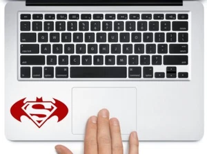 Batman vs Superman logo symbol Trackpad laptop macbook mac air toolbox decal - Picture 1 of 1