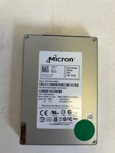 Unidad SSD de estado sólido Micron 2.5" 256GB SATA modelos mixtos - Imagen 1 de 2