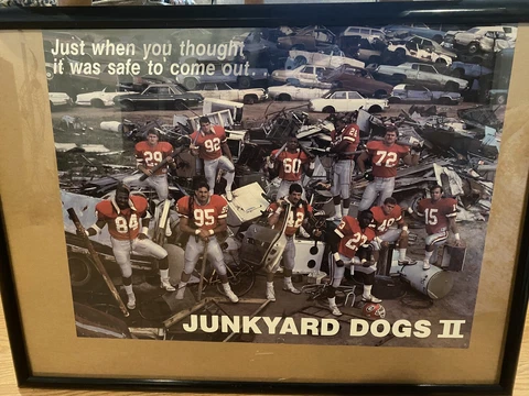 Vintage 1980s Georgia UGA Bulldogs Junkyard Dogs II poster Goldberg WCW WWE WWF Cover