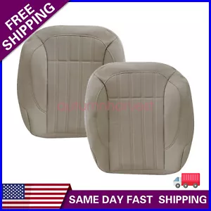 For 2013-2015 2016 Mercedes Benz GL350 GL450 Front Bottom Leather Seat Cover Tan - Picture 1 of 16