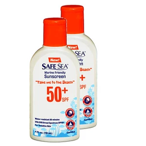 Safe Sea Jelly Fish/Pidocchi di Mare Lozione SPF50 per Adulti e Bambini Protezione 2PACK - Foto 1 di 1