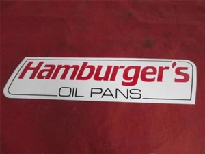 Hamburger's Oil Pans Sticker Decal 11 X 3 Vintage  - Picture 1 of 1
