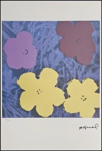 ANDY WARHOL * Flowers * signed lithograph * Kunstdruck * limited # 16/100 - Bild 1 von 11