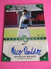 2015 Leaf Perfect Game National Showcase Autograph GREEN, #d/10, Nicholas Baldor