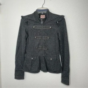 Juicy Couture Sparkly Military Full Zip Jacket size S - Picture 1 of 9