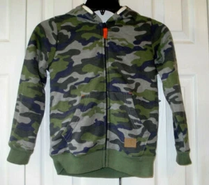Boys Camo Coat Sizes 5/6 & 7 Toughskins Sherpa Lined Green Nwt - Picture 1 of 3
