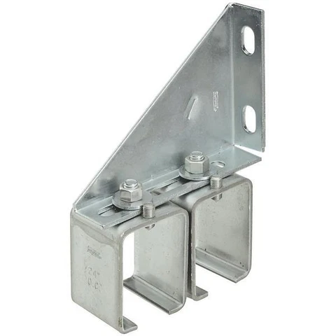 (10) Galvanized Steel 2" Long Double Splice Box Rail Barn Door Bracket N104752 Cover