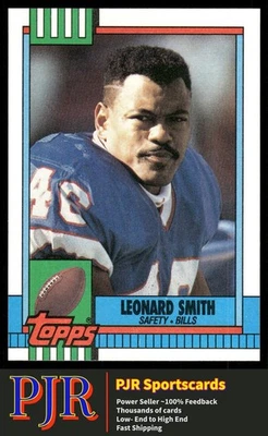 Leonard Smith 1990 Topps #194b Buffalo Bills - Image 1 of 2