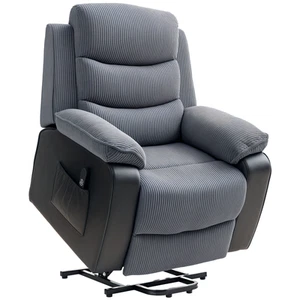 HOMCOM 150° Electric Power Lift Riser Recliner Chair Remote Control Dark Grey - Picture 1 of 12