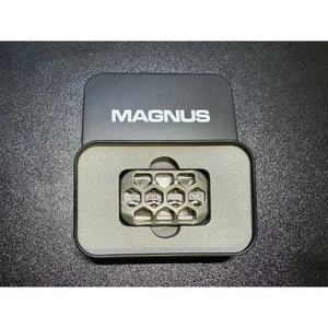 🔥Magnus Rospo HEX Titanio 3 Click Titanio T42 Fossetta Piastre Inox Nuovo con scatola🔥 - Foto 1 di 4