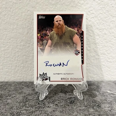 2014 Topps WWE ERICK ROWAN RC ROOKIE AUTO Wyatt Family Wyatt Sicks Autograph - Image 1 of 2