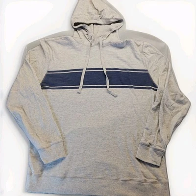 Sudadera con Capucha Faherty Para Hombre XL Gris y Azul Lavada al Sol Peso Medio Algodón Orgánico Foto 1 de 4