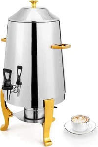 3.5 Gallon/13L Beverage Dispenser Stainless Steel Drink Coffee Chafer Urn New - Picture 1 of 8