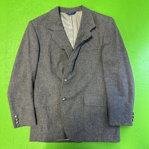 Vintage Pendleton Blazer Jacket Mens 42 Wool Crest Buttons Made USA Coat 80s - Picture 1 of 9