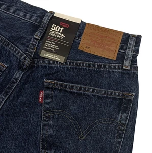 Neu Levi’s 501 Original Cropped High Rise Straight Damenjeans Größe 27 x 28 Neu mit Etikett - Bild 1 von 11