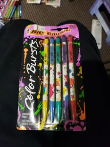 New Vintage Bic Wavelengths Color Bursts Mechanical Pencils 1991 - Picture 1 of 2