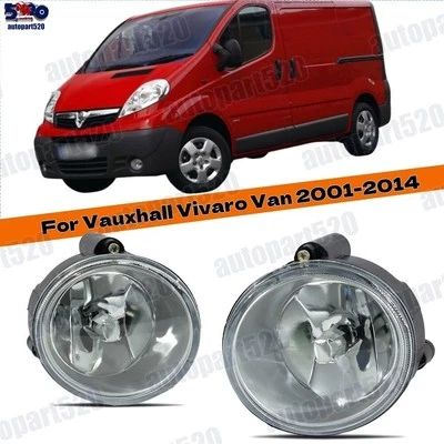For Vauxhall Vivaro Van 2001-2014 Brand New Front Fog Spot Light Lamp Pair UK - Image 1 of 4