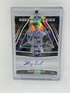 2022 Panini Elite Extra Edition Hidden Gems Riley Cornelio Auto Nationals - Picture 1 of 2