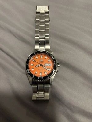 Mens Orient Automatic Mako 111 Divers Watch Orange Dials 42mm - Image 1 of 4