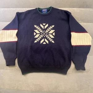 Suéter Pendleton de colección. Jersey tejido Shetland lana virgen para hombre XL cuello redondo LEER - Imagen 1 de 7