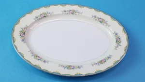 Plato de servir ovalado Noritake 16 x 12" patrón IVANHOE M - Imagen 1 de 7