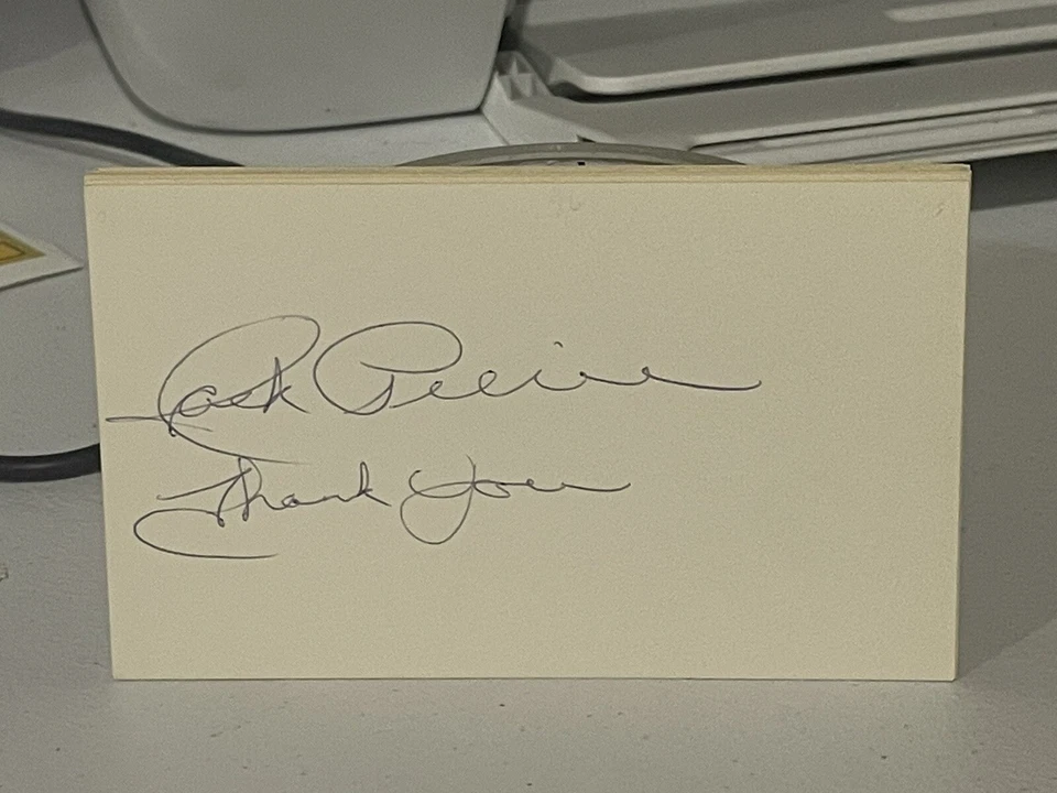 Jack Pierce Signed Autograph 3x5 Index Card Atlanta Braves Detroit Tigers D.'12 - Image 1 of 1