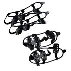 2 Pairs Pp Webbing 24 Teeth Spikes Shoes Cover Mountaineering Crampons