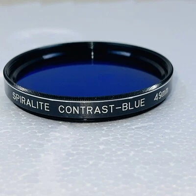 SPIRALITE Contrast Blue 49mm Lens Filter for Camera Screw in Metal Japan - Image 1 of 4