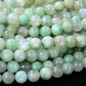 Garnierite Green Moonstone Round AAA 5MM 6MM 7MM 8MM 9MM 10MM 11MM 12MM (D115) - Picture 1 of 3