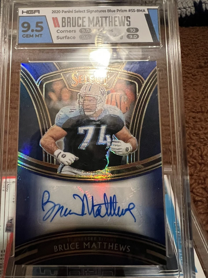 🔥🔥🔥🔥 Panini Select Bruce Matthews Auto 14/99 🔥🔥🔥 - Image 1 of 2