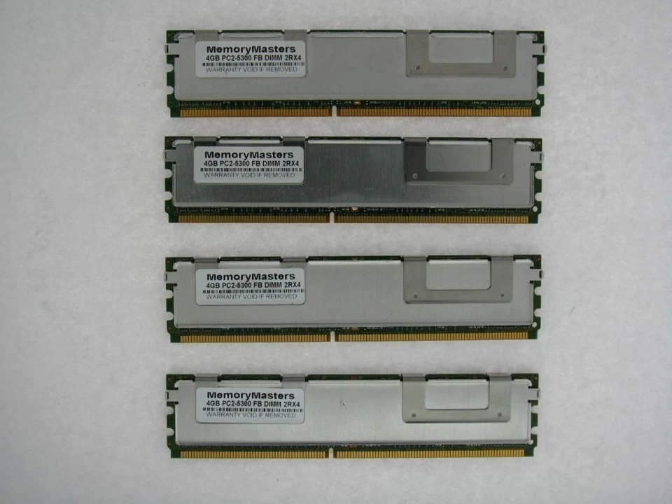 NOT FOR PC! 16GB 4x4GB PC2-5300 FB-DIMM Apple Mac Pro (4-core) 1st Gen 2006-2007 - Image 1 of 1
