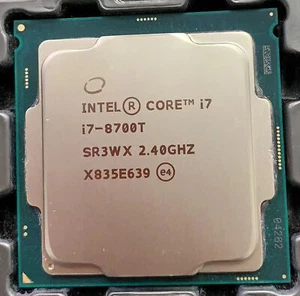 Intel Core i7-8700T 6-core 2.40GHz 35W 12 threads 12MB LGA-1151 CPU processor - Picture 1 of 1
