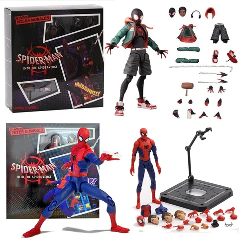 Spider-Man Across The Spider-Verse Miles Morales Action Figure Peter Park IN BOX Cover