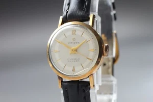 *EXC+4* CITIZEN Phynox 14K Gold 17J UNI-SEX 22mm Manual Winding Watch From JAPAN - Picture 1 of 11