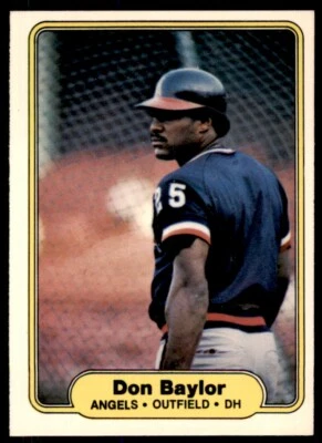 1982 FLEER DON BAYLOR . LOS ANGELES ANGELS #451 - Image 1 of 2