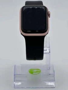 Unlocked Apple Watch Series 5 40MM GOLD Aluminum Black Sport Band A2094 - Photo 1 sur 4