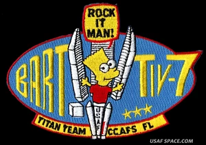 TITAN IV 7 - BART - ROCK IT MAN - TITAN TEAM CCAFS NRO DOD USAF SATELLITE PATCH  - Bild 1 von 1