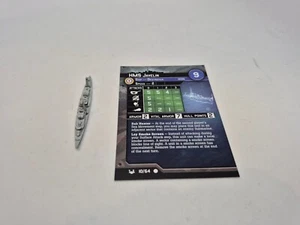 Axis and Allies War At Sea Base Set British DD HMS Javelin 10/64 with Card - Picture 1 of 5