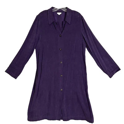 Vestido Camisa Vintage Púrpura con Vintage Talla L Moderno Talla M Hecho en EE. UU. Ropa de Trabajo Iglesia Foto 1 de 4