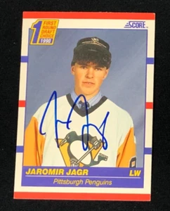 Jaromir Jagr 1990-91 Score RC Auto JSA COA - Picture 1 of 2