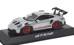 1:43 SPARK 2023 PORSCHE 911 992 GT3 RS Ice Grey Pyro red L.E. 2022 DEALER PROMO - Picture 1 of 2